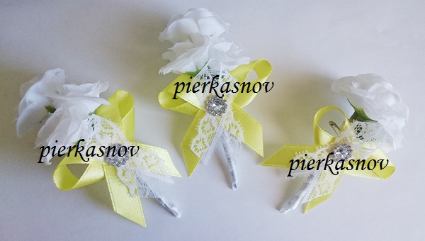 biela žltá svadobné pierka ruža